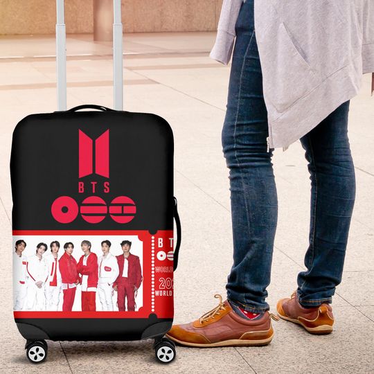 Discover BTS Kpop Boy Band Luggage Cover, Bangtan Boys Arirang Army Luggage Cover, Suitcase Cover, K-Pop BTS Travel Gift