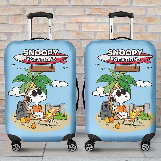 Discover Snoopyy Dog Luggage Cover, Snoopyy Dog Luggage Cover, Suitcase Cover, Luggage Cover, Travel Gift