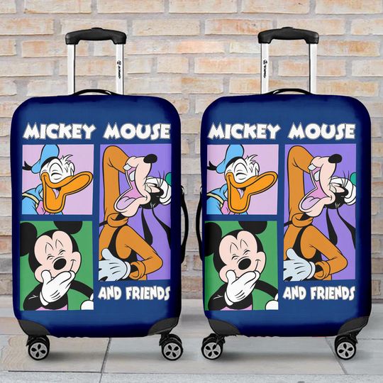 Discover Disney Mickey Mouse Luggage Cover, Mickey Mouse Luggage Cover, Suitcase Cover, Luggage Cover, Travel Gift