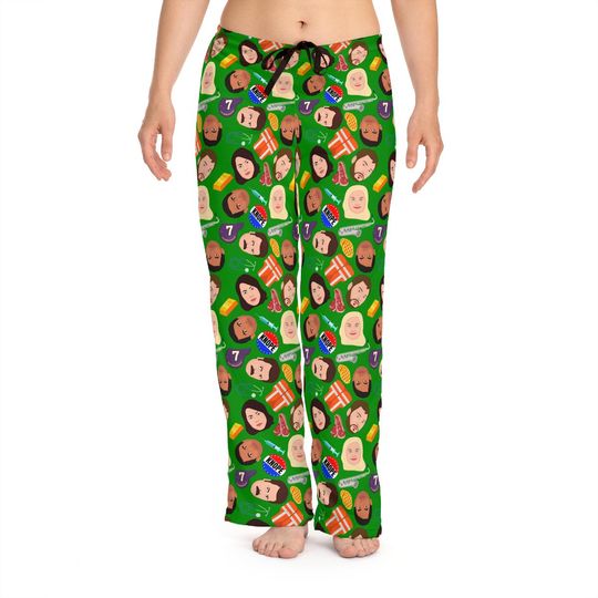Discover Parks And Rec Pants | Pyjama Pants Bottoms Pj Gift For Her For Him Comfy Merch Character Green