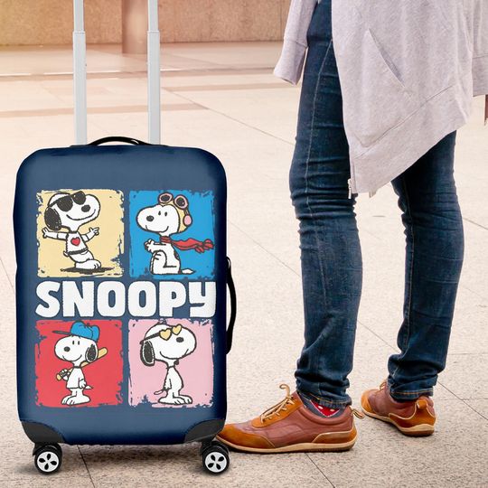 Discover Snoopyy Dog Luggage Cover, Snoopyy Dog Luggage Cover, Suitcase Cover, Luggage Cover, Travel Gift
