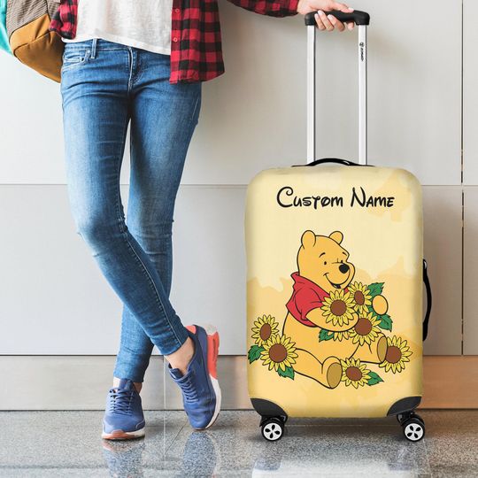Discover Disney Winnie The Pooh Luggage Cover, Winnie The Pooh Luggage Cover, Suitcase Cover, Luggage Cover, Travel Gift