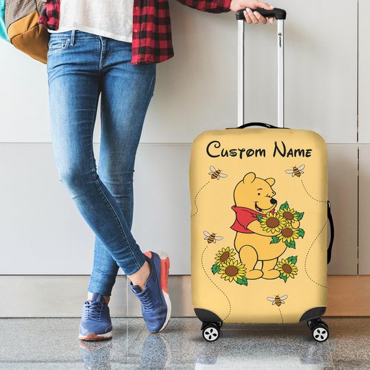 Discover Disney Winnie The Pooh Luggage Cover, Winnie The Pooh Luggage Cover, Suitcase Cover, Luggage Cover, Travel Gift