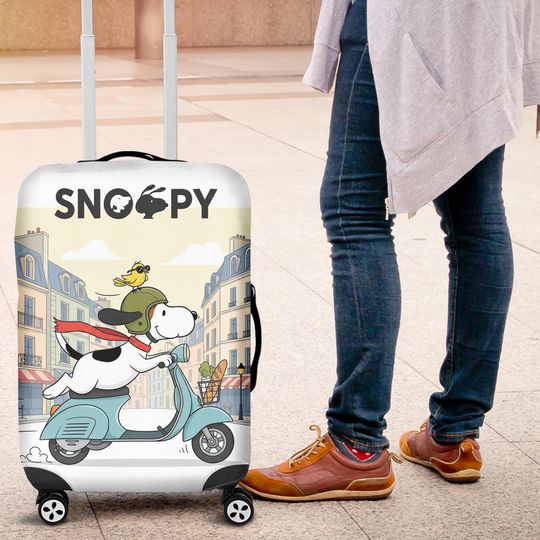 Discover Snoopyy Dog Luggage Cover, Snoopyy Dog Luggage Cover, Suitcase Cover, Luggage Cover, Travel Gift