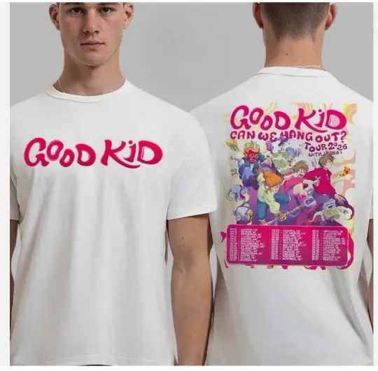 Discover Good Kid Band Can We Hang Out Tour 2026 Schedule Dates Two Sided T-Shirt