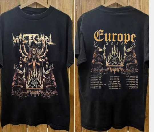 Discover Whitechapel 2 Sides Tee Europe Tour 2026 Black S to 5XL Shirt CO_884