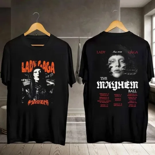 Discover Ld ga The Mayhem Ball Tour 2026 Graphic Shirt Pop Concert Fan Tee