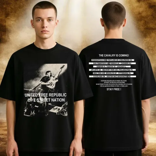 Discover Bruce Springsteen 2026 Land Of Hope & Dreams American Tour T-Shirt