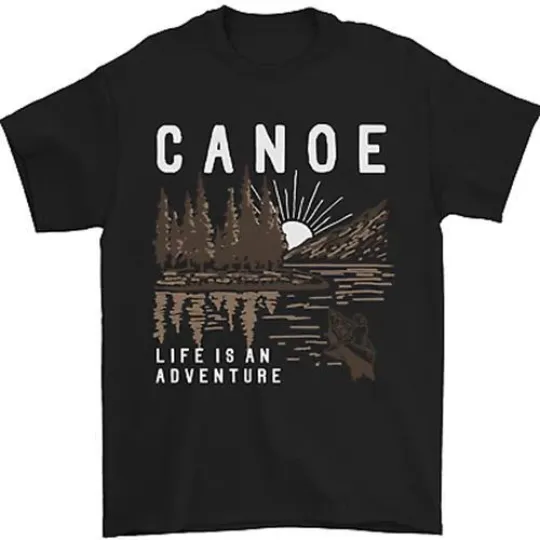 Discover Canoe Adventure Kayaking T-Shirt Men