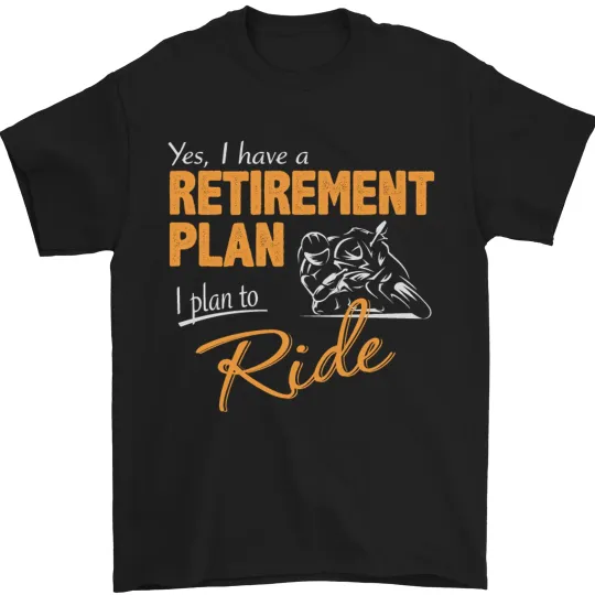 Discover Retirement Plan Biker Motorcycle T-Shirt Men