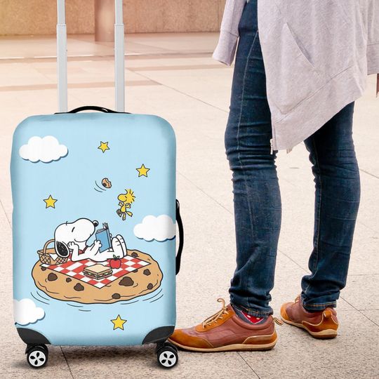 Discover Snoopyy Dog Luggage Cover, Snoopyy Dog Luggage Cover, Suitcase Cover, Luggage Cover, Travel Gift