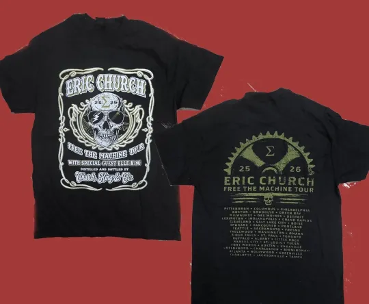 Discover Hot!! 2025-2026 Free The Machine North America Tour Shirt Black
