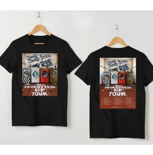 Discover Cheap Trick are All Washed Up Tour 2026 T-Shirt 2 Side Graphic Tee Gift For Fan