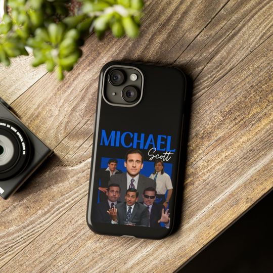 Discover Michael Scott Phone Case, Retro Vintage Michael Scott Phone Case, Gift For Her For Him