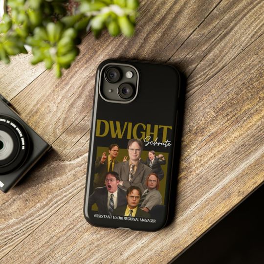 Discover Dw Schrute Phone Case, Retro Vintage Dwight Phone Case, Gift For Her For Him
