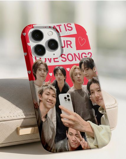 Discover Kpop Idol Group iPhone Case, Trendy Selfie Style Cover, Music Fan Gift