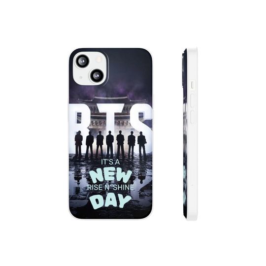 Discover BTS Silhouette Phone Case | Matte Frosted TPU Protection (Digital Download)