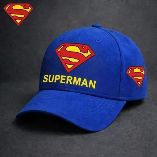 Discover Superman Classic Cap, Superman Hero Classic Cap - Print Hat, One Size