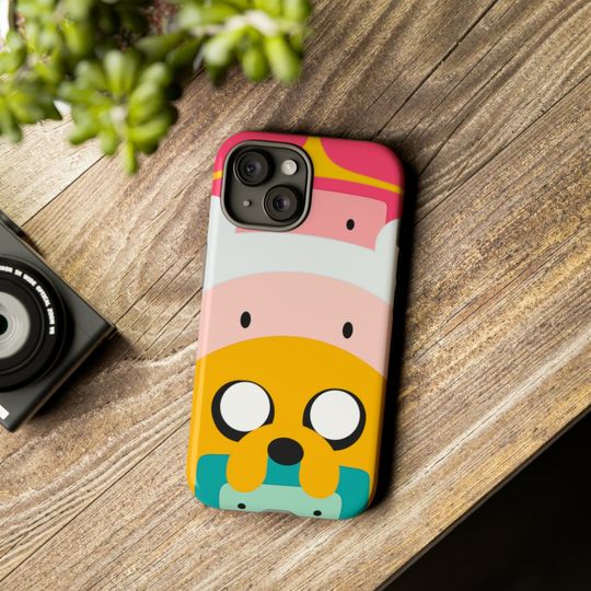 Discover Adventure Time Phone Case with Finn, Jake, BMO & Princess for iPhone