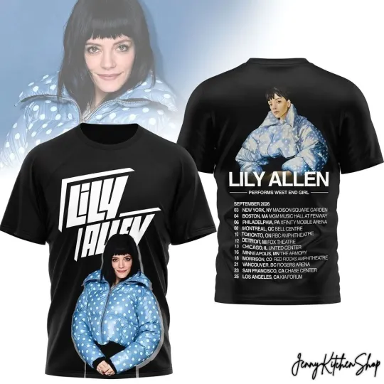 Discover Rare! Lily Allen Performs West End Girl 2026 Tour S-5XL 3D Shirt ZL666