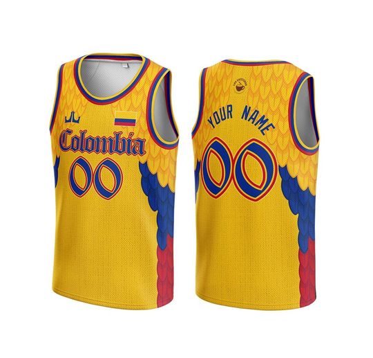 Discover Colombia Basketball Jersey Custom, Personalized Name Number Fan Shirt, Colombia Jersey Gift