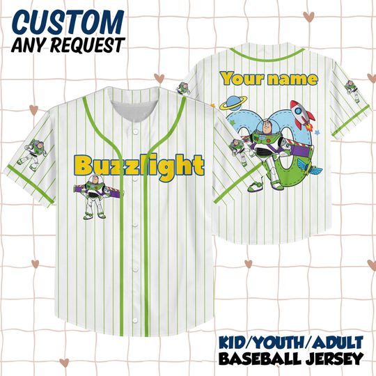 Discover Custom Lenny Toy Story Baseball Jersey, Personalized Disney Toy Story Shirt, Disney Baseball Team Outfit, Gift For Fans