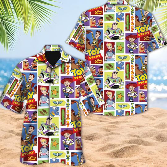Discover Disney Toy Story Hawaiian Shirt, Magical Castle Hawaiian Gift, Woody Buzz Lightyear Button Up Hawaiian Shirt, Hawaii For Toy Story Lovers