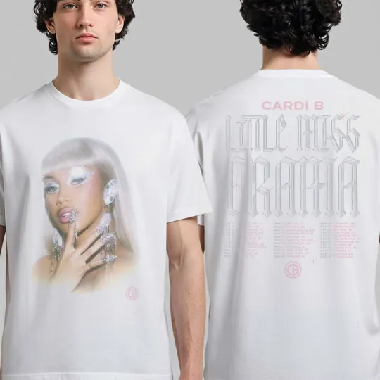 Cardi B Little Miss Drama 2026 North America Tour Merch T-Shirt