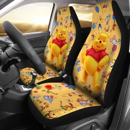 Discover Pooh and Friends Car Seat Cover Universal Fit