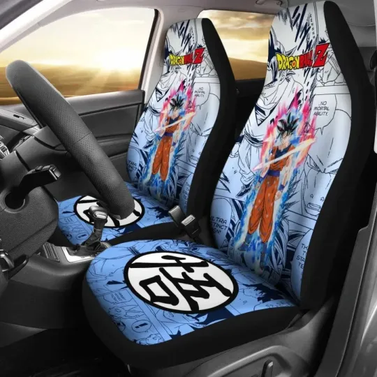 Discover Goku Ultra Dragon Ball Z Car Seat Covers Manga Anime Universal Fit