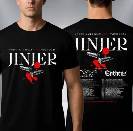 Discover Jinjer North American Tour 2026 T-shirt Cotton For men Women All Size S-4XL C005