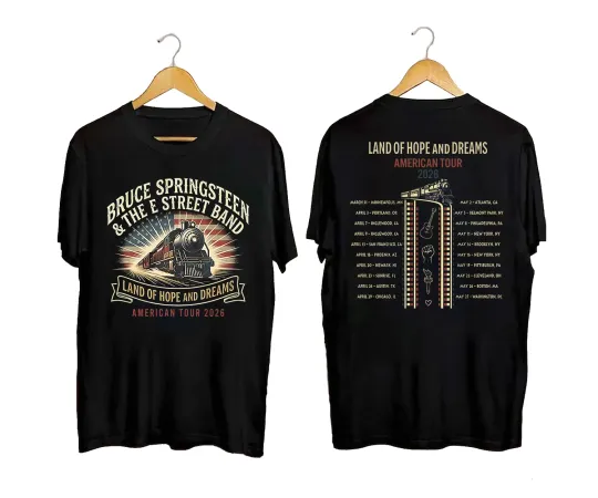 Discover Bruce Springsteen E Street Band 2026 American Tour Shirt