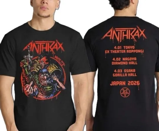 Discover Anthrax Merch Japan Tour 2026 Drokk It With Tour T-Shirt All Size