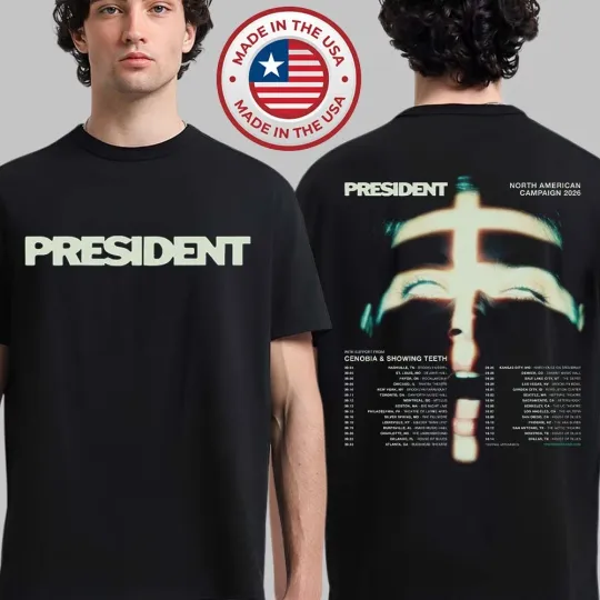 Discover President North American Campaign 2026 Tour Schedule Dates T-Shirt
