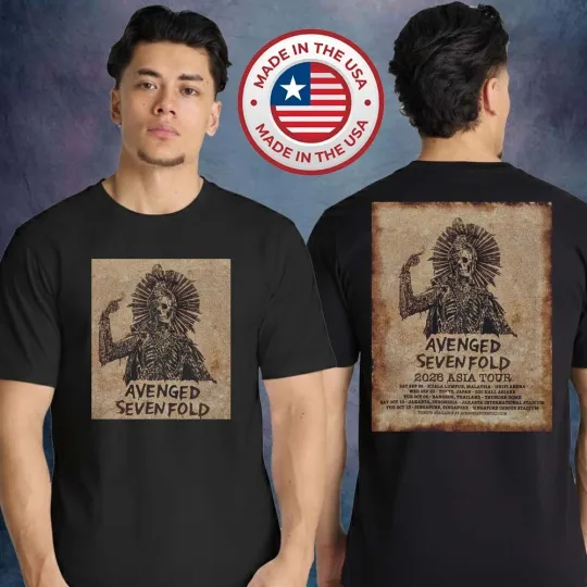 Discover Avenged Sevenfold Asia Tour 2026 Unisex T-Shirt