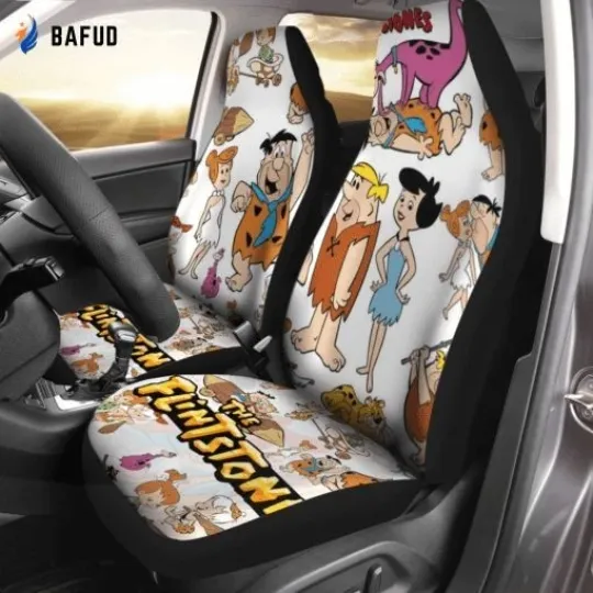 Discover The Flintstones Seat Covers For Fan Gifts