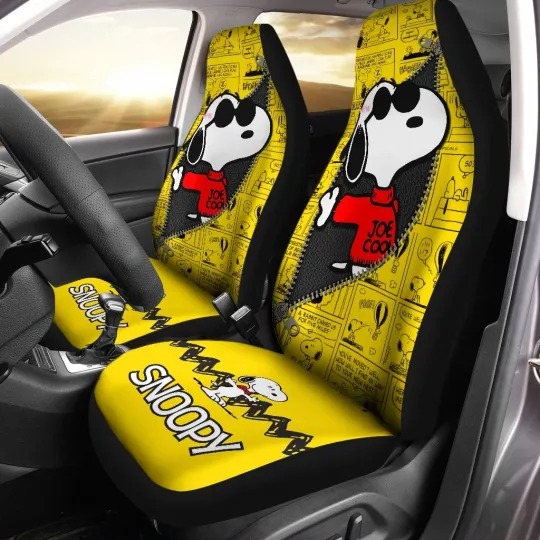 Discover Snoopy Car Seat Covers Valentine Gift Car set Cover-Lovely