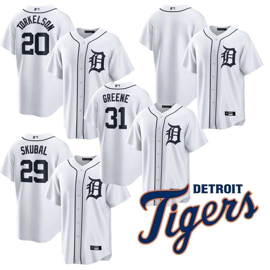 Discover Personalized Tigers White Jersey