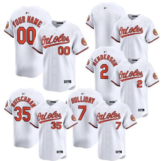 Discover Personalized Orioles White Home Baseball Jersey