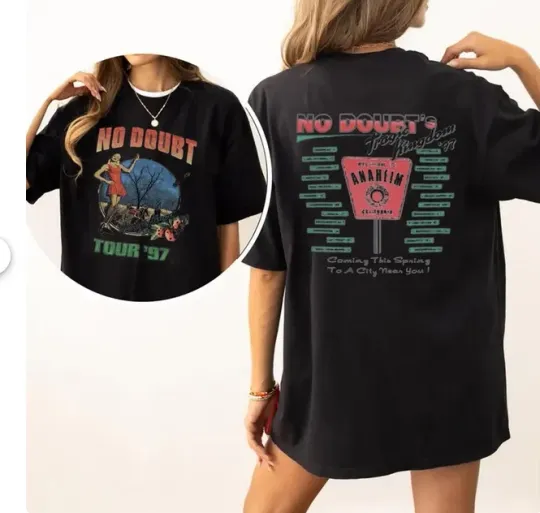 Discover No Doubt Tragic Kingdom Tour 1997 Vintage T-Shirt