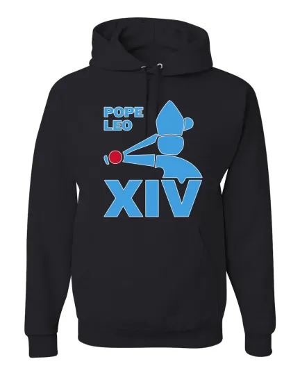 Discover Chicago Pope Leo XVI Classic Retro Baseball Logo Unisex Hoodie