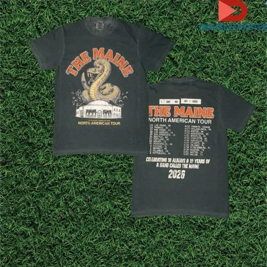 Discover The Maine I Love You But I Chose Tour 2026 19 Years Rattlesnake Shirt VK10956