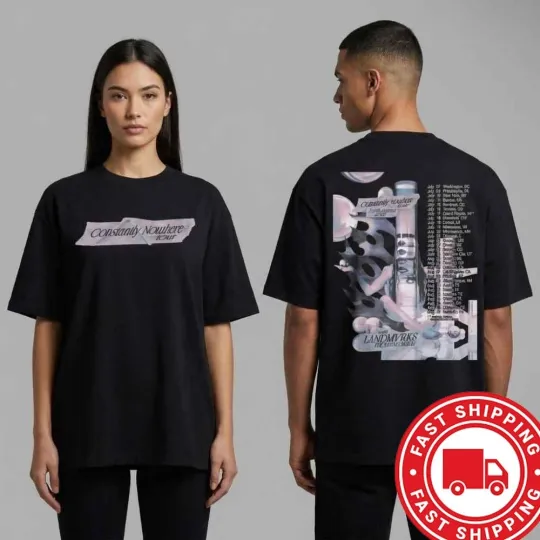Discover Poppy LANDMVRKS Thousand Below Tour 2026 T-Shirt North America Merch