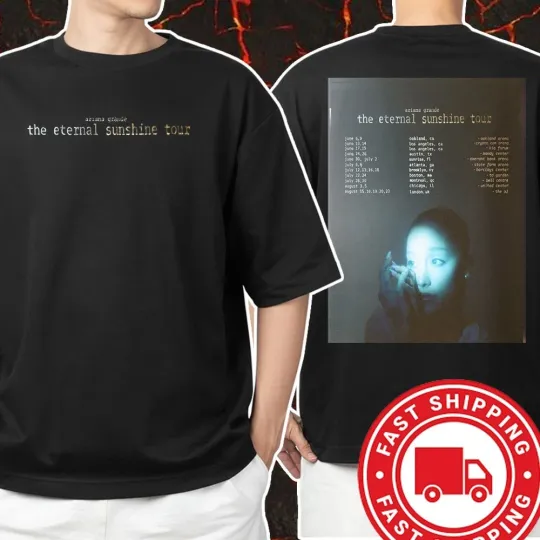 Discover Ariana Eternal Sunshine Tour 2026 T-Shirt Poster Tour Dates Merch