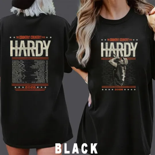 Discover Hardyy The Country Country Tour 2026 Concert Inspired New T Shirt