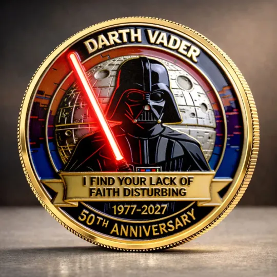 Discover Star Wars 50th Anniversary Commemorative Coin