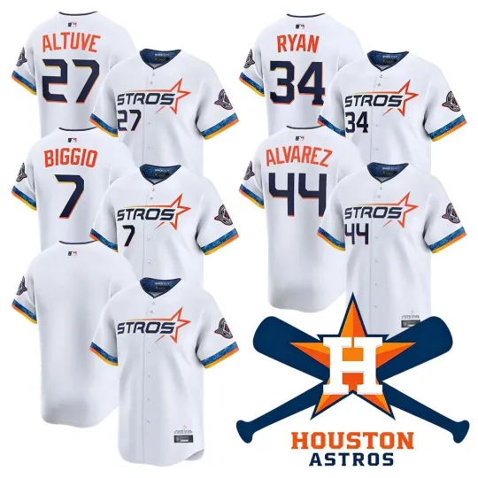 Discover Men's Astross White 2025 City Connect Printed Jersey S-3XL