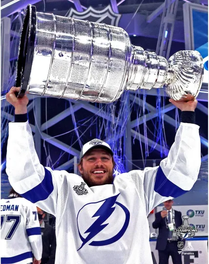 Discover Luke Schenn Tampa Bay Lightning Unsigned 2020 Stanley Cup Champions