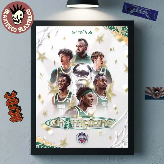 Discover S0uth Fl0rida Team Bvlls Men’s Basketball 2026 American Champions Poster