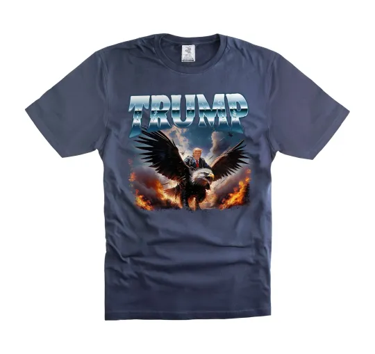 Discover Men's Trump Eagle T-Shirt Patriotic USA Tee